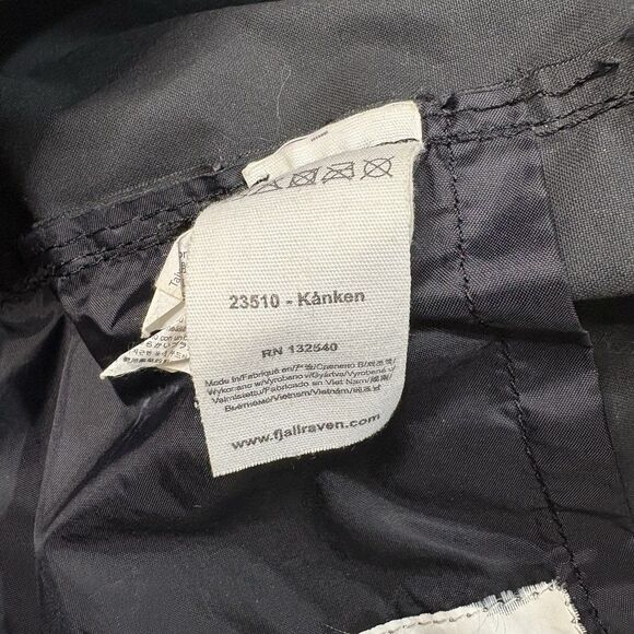 FJALLRAVEN KANKEN MINI Backpack Black Red Logo Pre-Owned Knapsack Bag - Picture 4 of 9